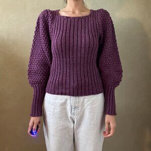 Sears Vintage Puff Sleeve Sweater